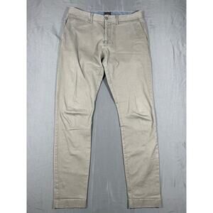 J Crew 250 Skinny Chino Pants Mens 30x32 Khaki Stretch Casual
